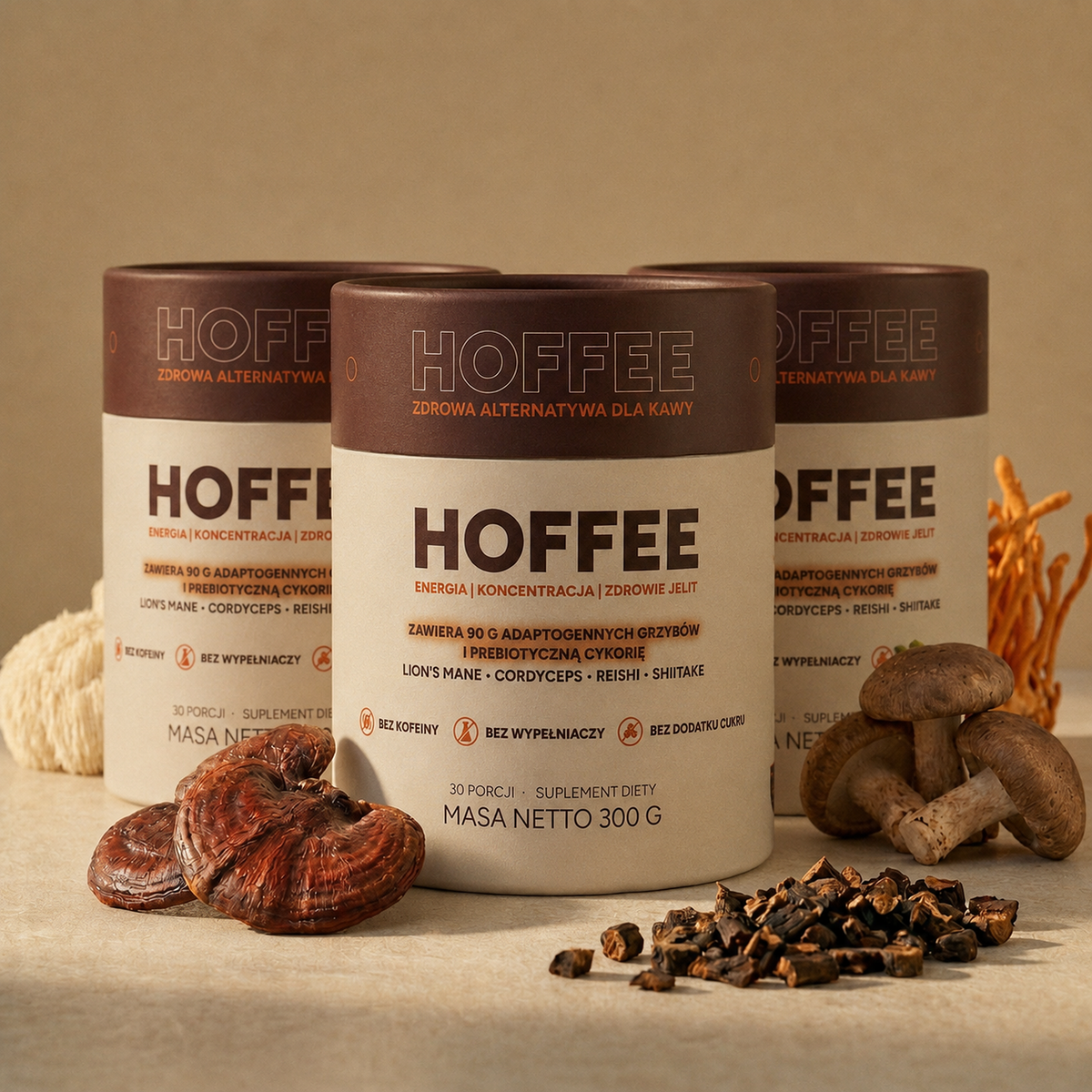 Hoffee 3-pak — 3 × 300 g · 90 porcji