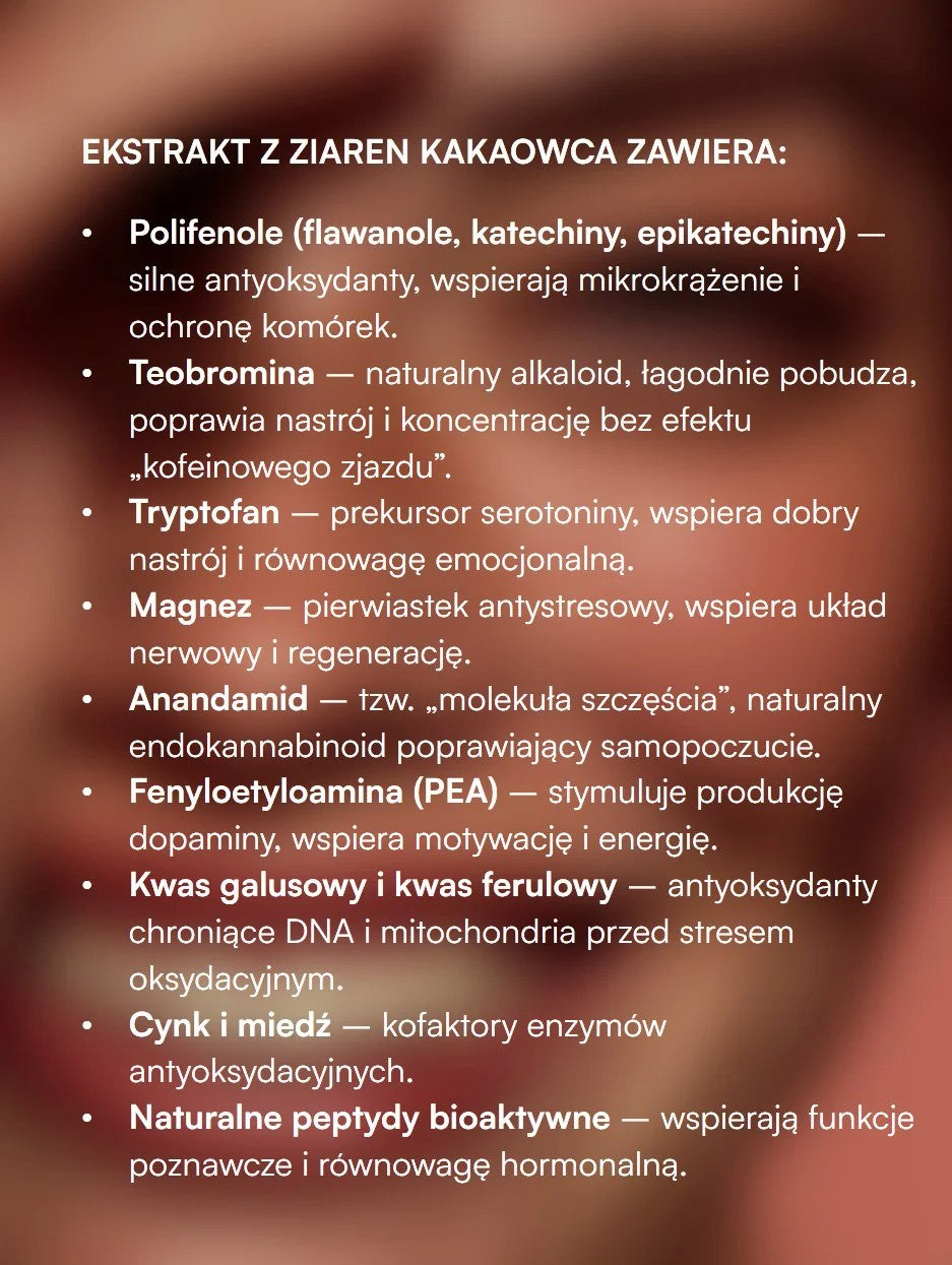 Bioekstrakt - ZIARNA KAKAOWCA CACAO BEANS - 30 ml